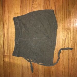 The Loft green skirt
